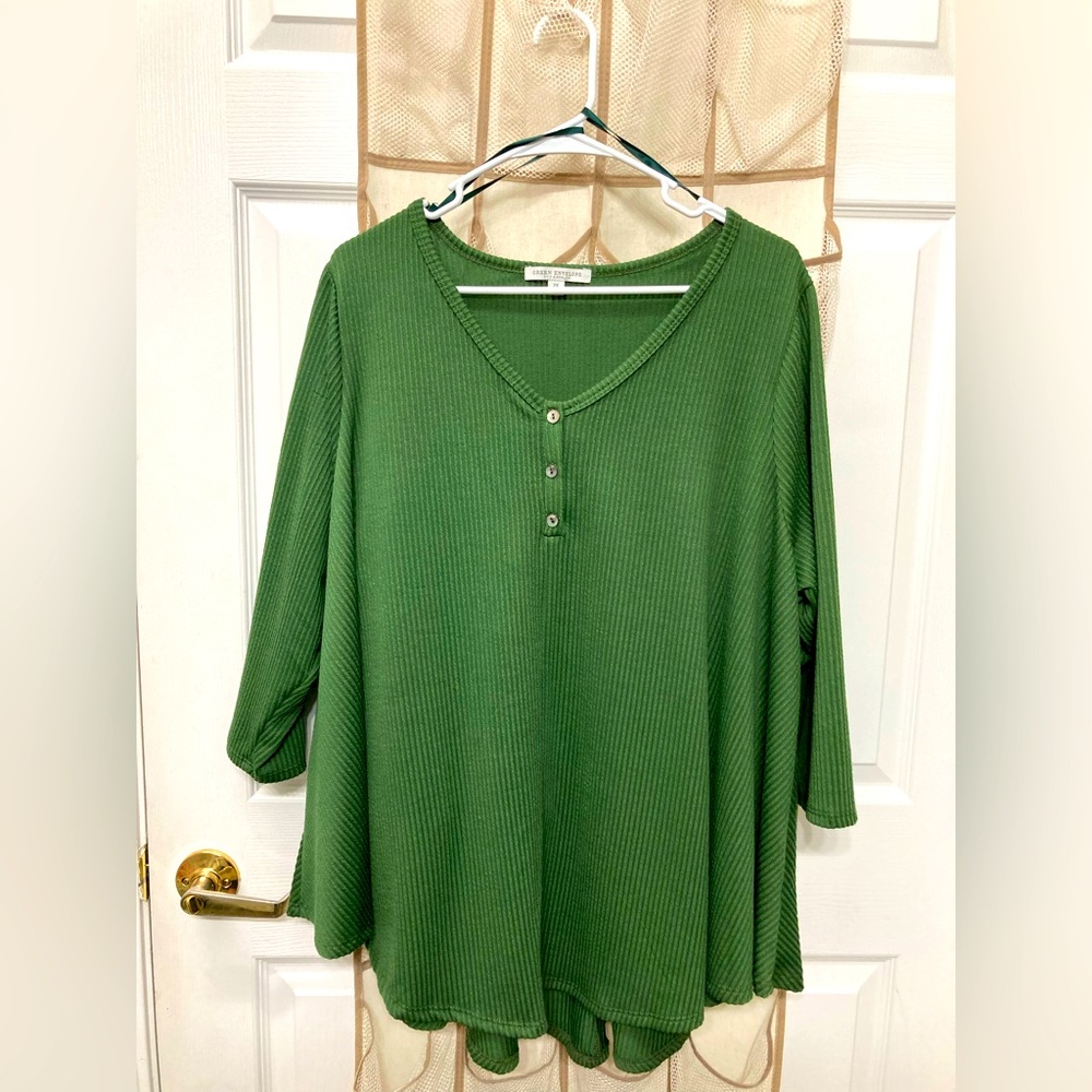 - 2X Ribbed Blouse